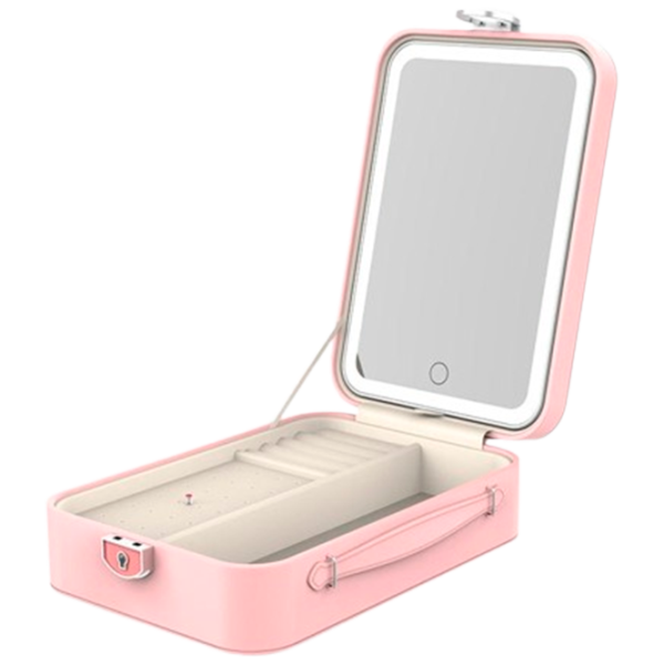 Oglindă de machiaj LED Mirror SM328-SL Unilateral/ Pink photo 1