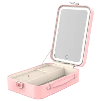 Зеркало для макияжа LED Mirror SM328-SL Односторонняя/ Розовый