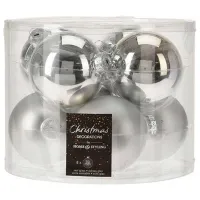 Jucării pentru brad Christmas 29720 7 cm/ Silver