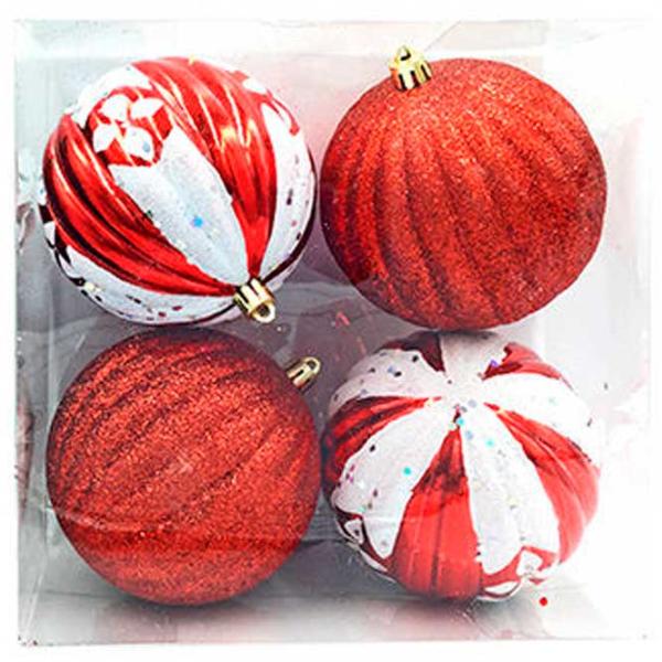 Jucării pentru brad Christmas 35372 10 cm/ White, red photo 1 Jucării pentru brad Christmas 35372 10 cm/ White, red photo 1