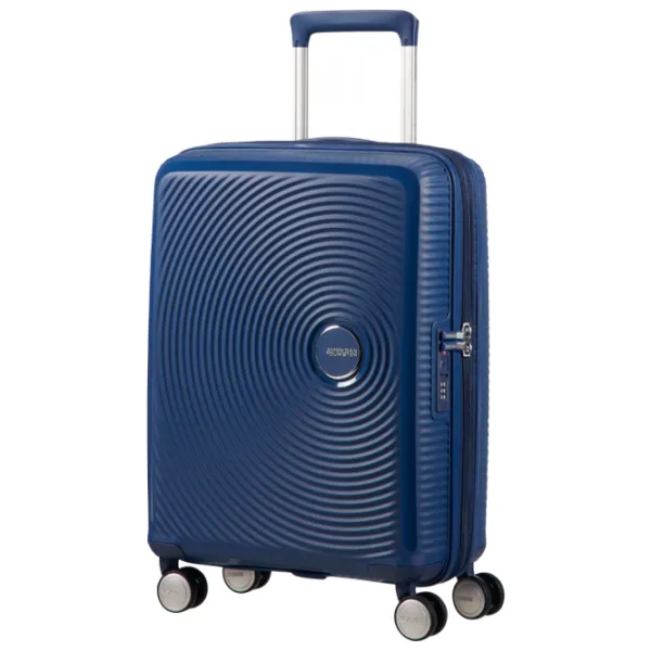 Valiză American Tourister Soundbox Spinner Expandable 35.5l/ Dark Blue photo 1 Valiză American Tourister Soundbox Spinner Expandable 35.5l/ Dark Blue photo 1