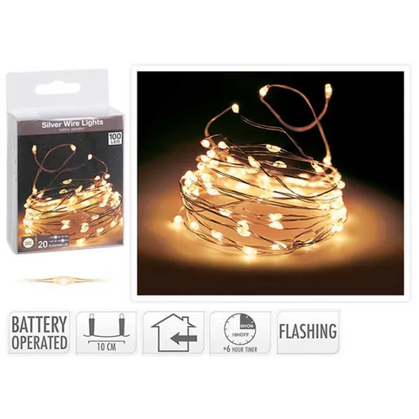 Гирлянды LED Christmas 49261 Нить/ Тёплый белый photo 1