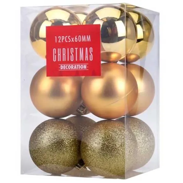 Игрушки для ёлки Christmas 39958 6 см/ Золото photo 1