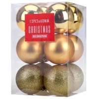 Игрушки для ёлки Christmas 39958 6 см/ Золото