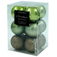 Игрушки для ёлки Christmas 49134" 6 см/ Светло-зелёный