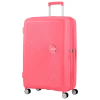 Valiză American Tourister Soundbox Spinner Expandable 97l/ Sun Kissed Coral