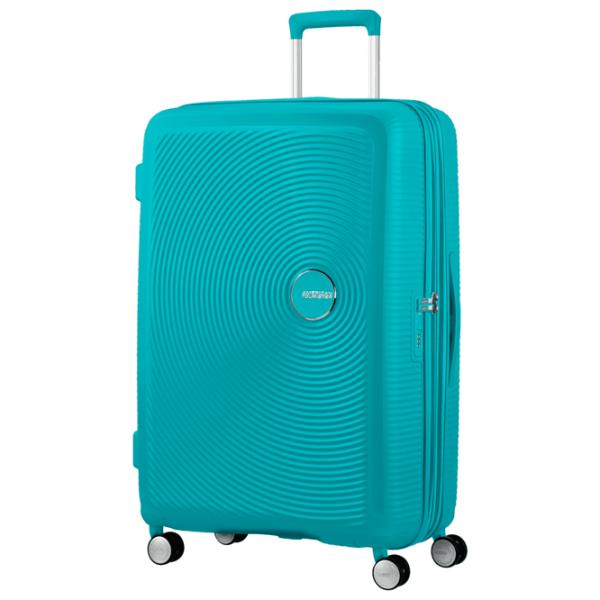 Valiză American Tourister Soundbox Spinner Expandable 97l/ Tonic Turquoise photo 1 Valiză American Tourister Soundbox Spinner Expandable 97l/ Tonic Turquoise photo 1