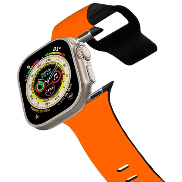 Ремень Apple Watch Ultra 2 Impact Band Pellets/ 42, 44, 45, 49 мм/ Оранжевый Черный photo 1