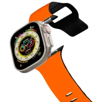 Ремень Apple Watch Ultra 2 Impact Band Pellets/ 42, 44, 45, 49 мм/ Оранжевый Черный