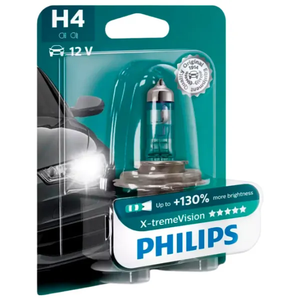Автомобильная лампа Philips 12342XV+B1 Галоген/ H4/ P43t-38/ 60 - 55 Вт/ 1650лм photo 1 Автомобильная лампа Philips 12342XV+B1 Галоген/ H4/ P43t-38/ 60 - 55 Вт/ 1650лм photo 1
