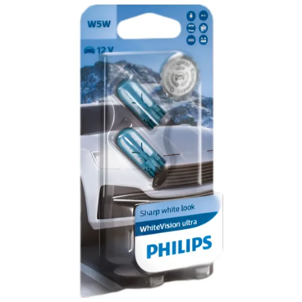 Автомобильная лампа Philips 12961WVUB2 Накал/ W5W/ W2.1x9.5d/ 5 Вт photo 1