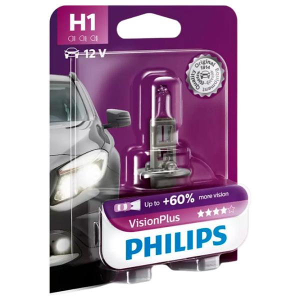 Lampă auto Philips 12258VPB1 Halogen/ H1/ P14.5s/ 55 W/ 1780lm photo 1