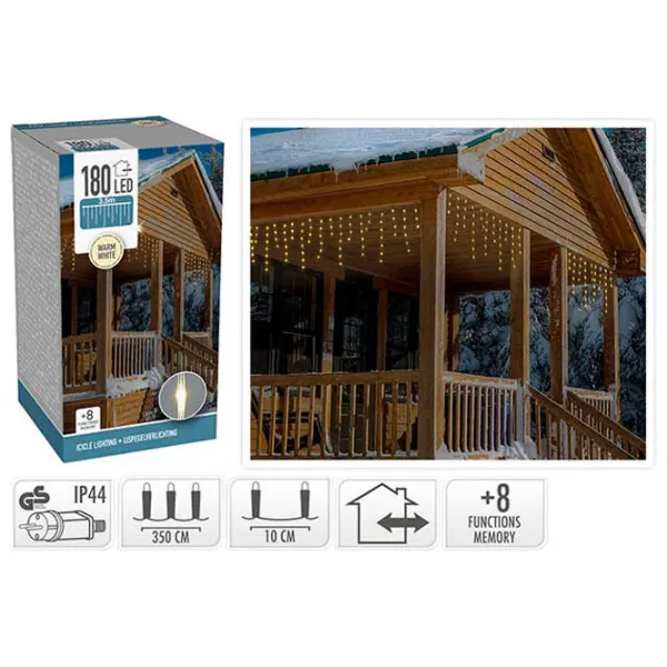 Гирлянды LED Christmas 49306 Сосульки/ Тёплый белый photo 1 Гирлянды LED Christmas 49306 Сосульки/ Тёплый белый photo 1