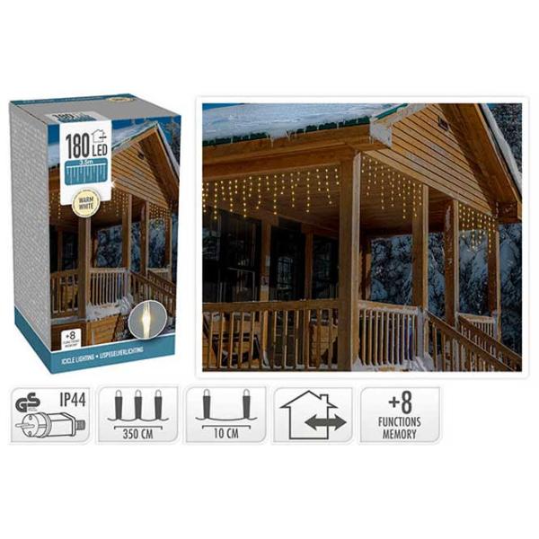 Гирлянды LED Christmas 49306 Сосульки/ Тёплый белый photo 1 Гирлянды LED Christmas 49306 Сосульки/ Тёплый белый photo 1