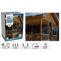 Гирлянды LED Christmas 49309 Сосульки/ Тёплый белый