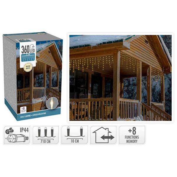 Luminițe decorative Christmas 49307 Țurțuri/ Alb cald photo 1 Luminițe decorative Christmas 49307 Țurțuri/ Alb cald photo 1