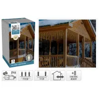 Luminițe decorative Christmas 49307 Țurțuri/ Alb cald