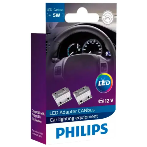Adaptor canbus pentru becuri Philips 12956X2 LED/ 5 W photo 1 Adaptor canbus pentru becuri Philips 12956X2 LED/ 5 W photo 1