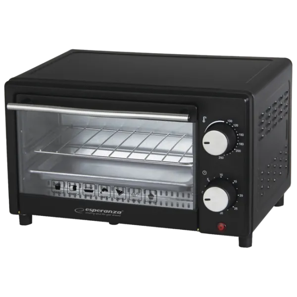 Cuptor electric Esperanza EKO007 10 l / 900 W / Black photo 1