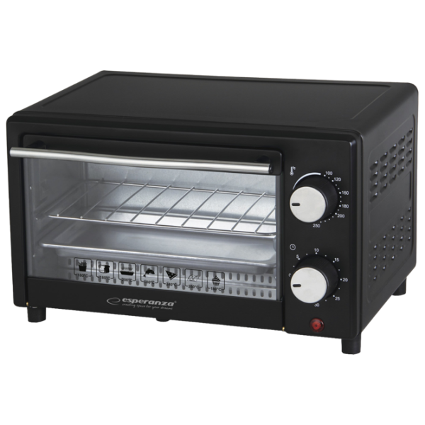 Cuptor electric Esperanza EKO007 10 l / 900 W / Black photo 1