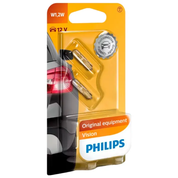 Lampă auto Philips 12516B2 Incandescentă/ W1.2W/ W2x4.6d/ 1.2 W/ 7.5 lm photo 1