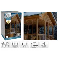 Luminițe decorative Christmas 49313 Țurțuri/ Extra alb cald