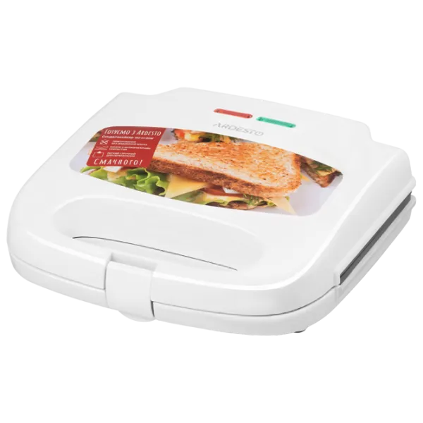 Aparat pentru sandvișuri Ardesto SM-H100W 700 W/ White photo 1