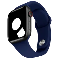 Ремень Apple Watch Sport Band Силикон/ 38 mm/ Синий Midnight