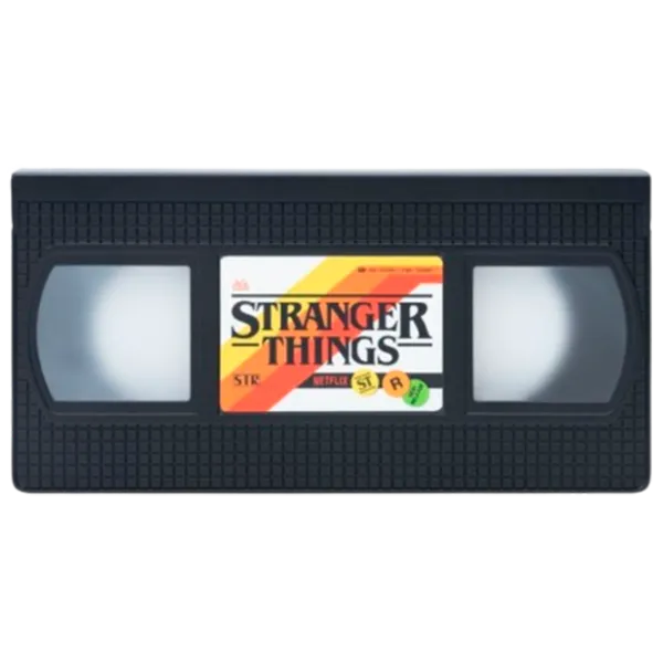 Lampă de masă fan Paladone Stranger Things VHS Logo Light Black photo 1 Lampă de masă fan Paladone Stranger Things VHS Logo Light Black photo 1