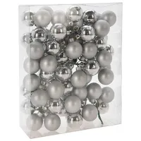 Игрушки для ёлки Christmas 51137 3 см/ Серебристый