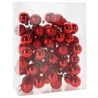 Игрушки для ёлки Christmas 51138 3 см/ Красный