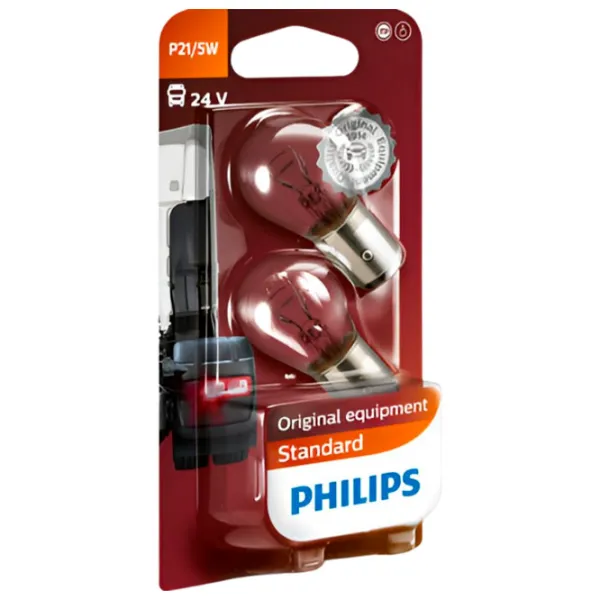 Lampă auto Philips 13499B2 Incandescentă/ P21/ 5/ BAY15d/ 21 - 5 W photo 1 Lampă auto Philips 13499B2 Incandescentă/ P21/ 5/ BAY15d/ 21 - 5 W photo 1