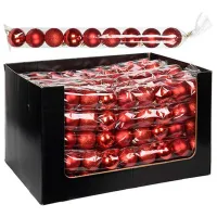 Игрушки для ёлки Christmas 20351 6 см/ Красный