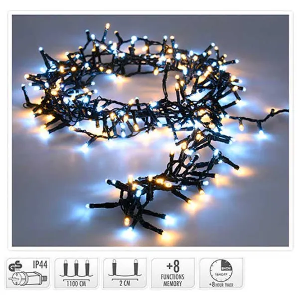 Luminițe decorative Christmas 51209 Fir/ Alb cald/ alb photo 1 Luminițe decorative Christmas 51209 Fir/ Alb cald/ alb photo 1