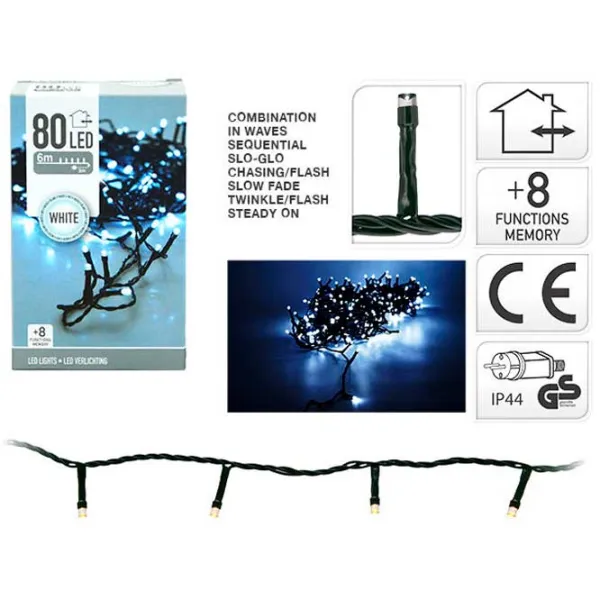 Гирлянды LED Christmas 49756 Нить/ Белый photo 1 Гирлянды LED Christmas 49756 Нить/ Белый photo 1