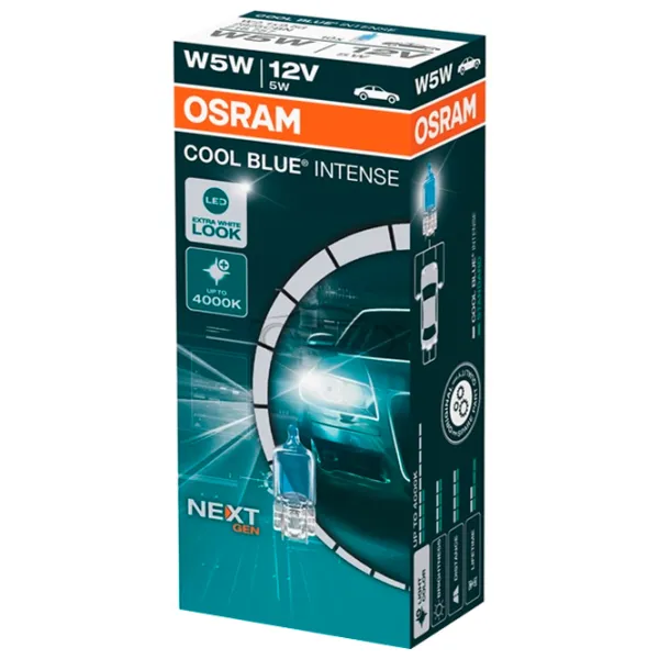 Lampă auto Osram 2825CBN Halogen/ W5W/ W2.1x9.5d/ 5 W/ 50 lm photo 1 Lampă auto Osram 2825CBN Halogen/ W5W/ W2.1x9.5d/ 5 W/ 50 lm photo 1