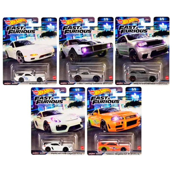 Mașină Hot Wheels Premium Fast Furios HNW46  / / Multicolor photo 1