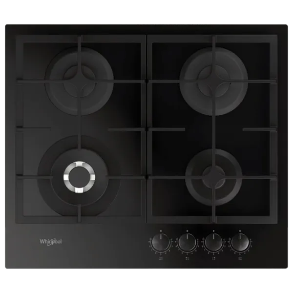 Plită încorporabilă pe gaz Whirlpool GOFL 629/ NB1 Sticlă călită/ Black photo 1