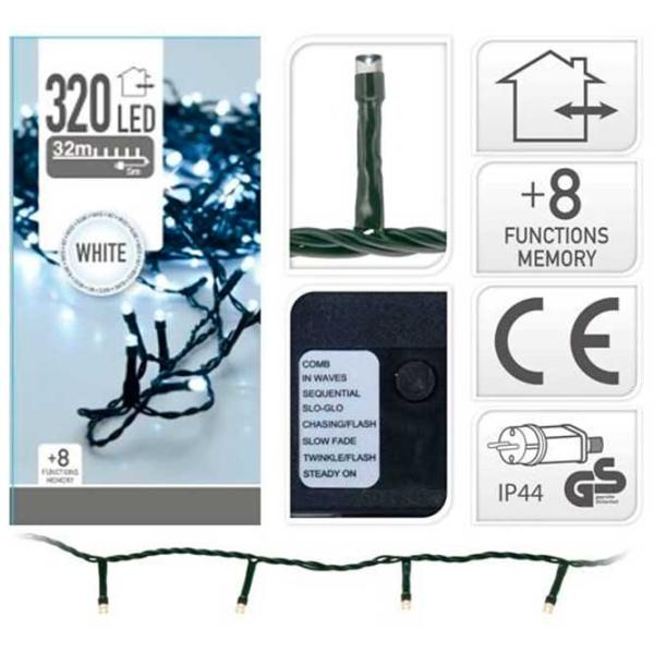 Luminițe decorative Christmas 33031 Fir/ Alb photo 1 Luminițe decorative Christmas 33031 Fir/ Alb photo 1