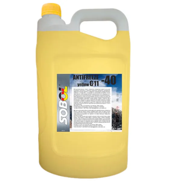 Антифриз SOBOL New -40 G-11 78637 10 л Желтый photo 1