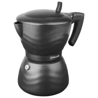 Гейзерная кофеварка Rondell RDA-432 0.3л / Алюминий / Черный