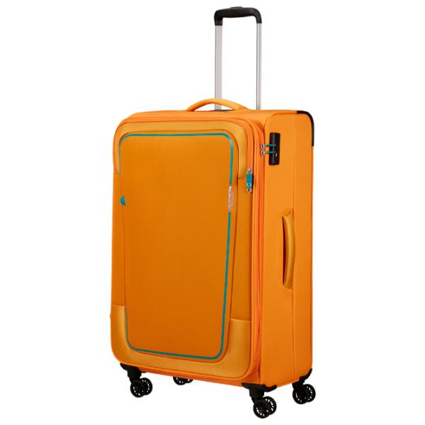 Valiză American Tourister Pulsonic Spinner Expandable 113l/ Sunset Yellow photo 1 Valiză American Tourister Pulsonic Spinner Expandable 113l/ Sunset Yellow photo 1