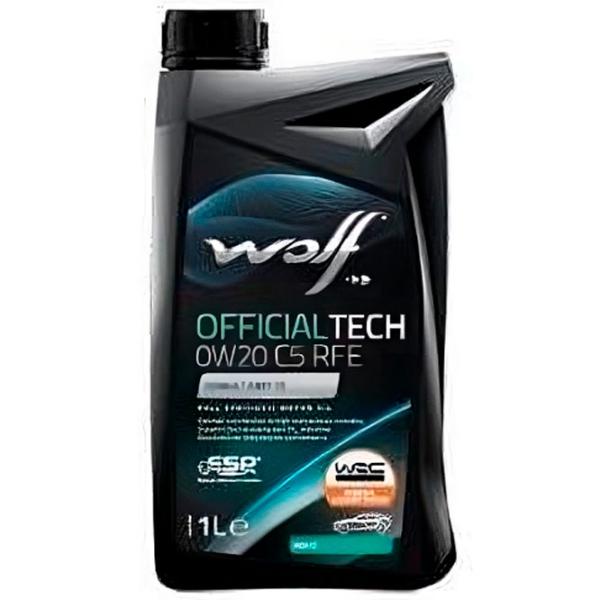 Моторное масло Wolf 0W20 OFFICIALTECH C5 RFE 0W-20 1 л синтетическое photo 1