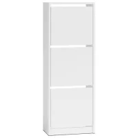 Обувной шкаф TopEshop Betsi 49x136 136см x 26см x 28см/ LPAL/ White