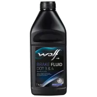 Lichid de frână Wolf BRAKE FLUID DOT 3&4 1 l/ DOT-4, DOT-3