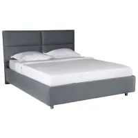 Кровать Ascona Orlando Sky Velvet 180 x 200 см/ ЛДСП/ Серый