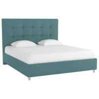 Кровать Ascona Silvana Enrich1 160 x 200 см/ ЛДСП/ Синий