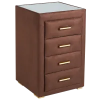 Noptiere Askona Sky Velvet 16 71 x 46 x 48/ PAL/ Brown