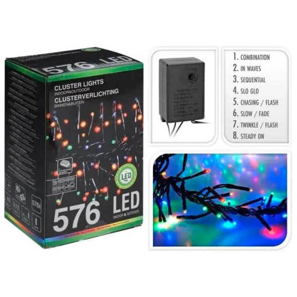 Гирлянды LED Christmas 34372 Нить/ Разноцветные photo 1 Гирлянды LED Christmas 34372 Нить/ Разноцветные photo 1