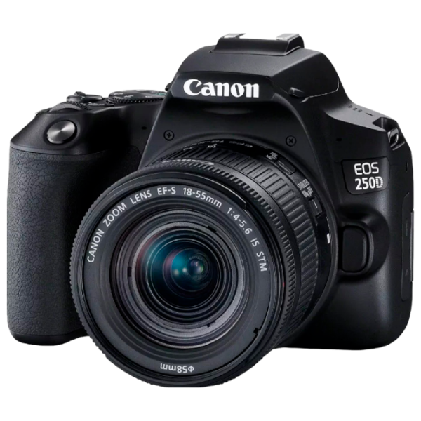 Фотоаппарат Canon EOS 250D Kit CMOS/ Черный photo 1 Фотоаппарат Canon EOS 250D Kit CMOS/ Черный photo 1